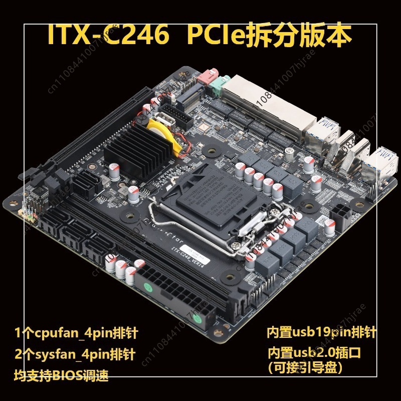 Материнская плата Mini ITX C24 – обзор и цена Nas Motherboard 8 Sata Mini Itx